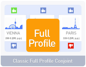 FullProfile- Classic Full Profile Conjoint - Beispiel mit der CIS Befragungssoftware von IfaD