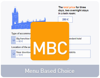 MBC- Menu Bases Choice Conjoint- Beispiel mit der CIS Befragungssoftware von IfaD