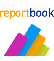 Eine abstrakte Grafik aus farbigen Steelen weist auf das Dashboard reportbook hin